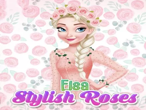 Elsa Frozen Stylish Roses - game thumbnail image