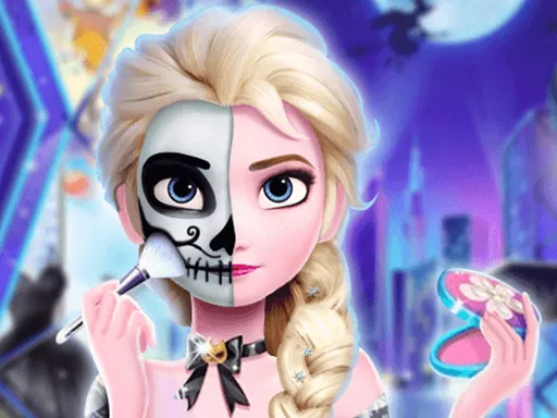 Elsa Halloween Party Tattoo - game thumbnail image