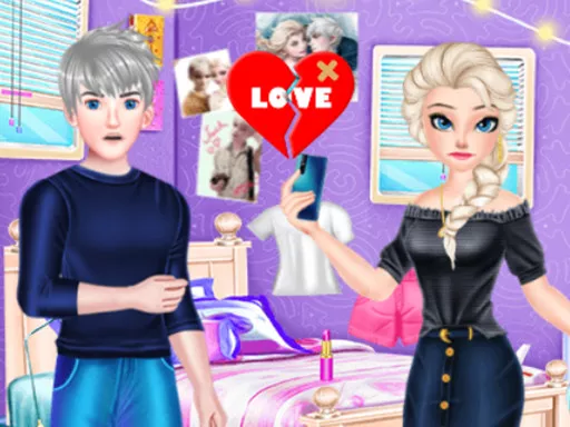 Elsa Heart Break Time - game thumbnail image