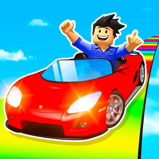 Epic Car Stunt Race Obby game thumbnail image