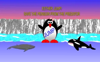 Esther the Penguin. Jump! - game thumbnail image