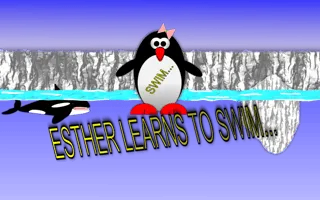 Esther the penguin. Learn to swim. - game thumbnail image