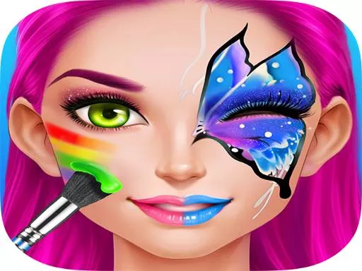 Face Paint Costume Party Girls Salon - game thumbnail image