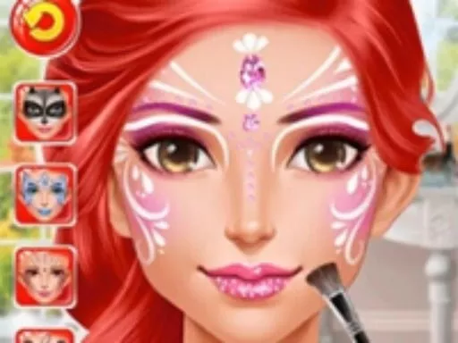 Face Paint Party - Girls Makeover Salon - game thumbnail image