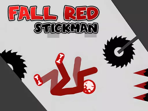 Fall Red Stickman - game thumbnail image