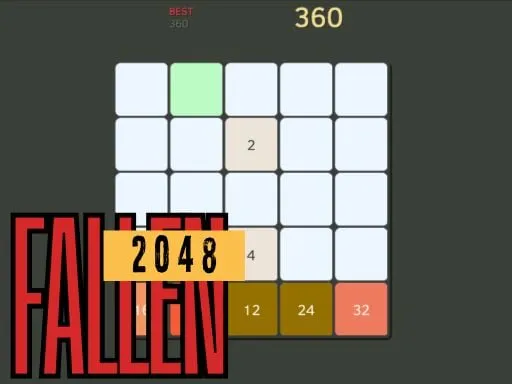 Fallen 2048 game thumbnail image