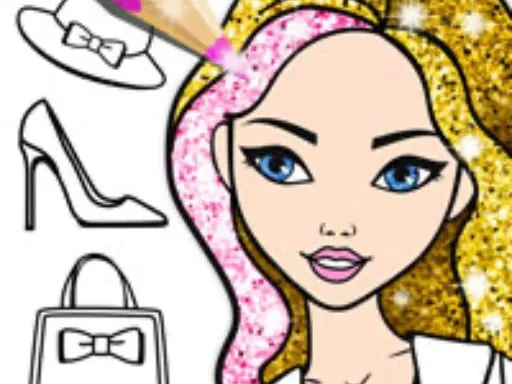 Fashion Coloring Glitter - game thumbnail image