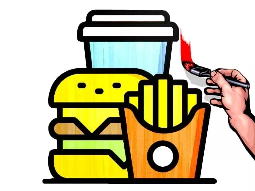 Fast Food Coloring Book - game thumbnail image