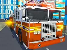 Fire City Truck Rescue Driving Simulator - game thumbnail image