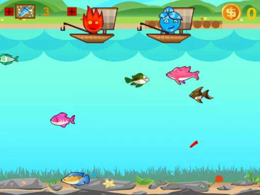 Fireboy And Watergirl Go Fishing - game thumbnail image