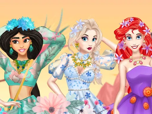 Floral Outfit For The Princess - game thumbnail image