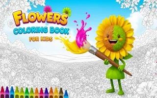Flowers Coloring Book for Kids - game thumbnail image
