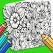 Flowers Coloring Game for Adults game thumbnail image