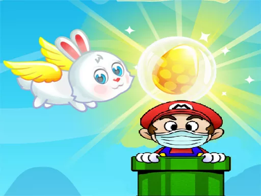 Flying easter bunny2 - game thumbnail image