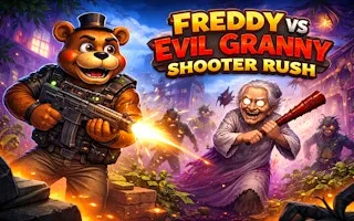 Freddy vs Evil Granny Shooter Rush - game thumbnail image