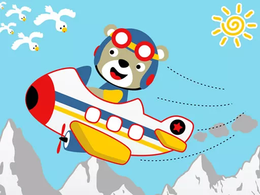 Friendly Airplanes For Kids Coloring - game thumbnail image