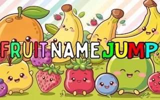 Fruit Name Jump - game thumbnail image