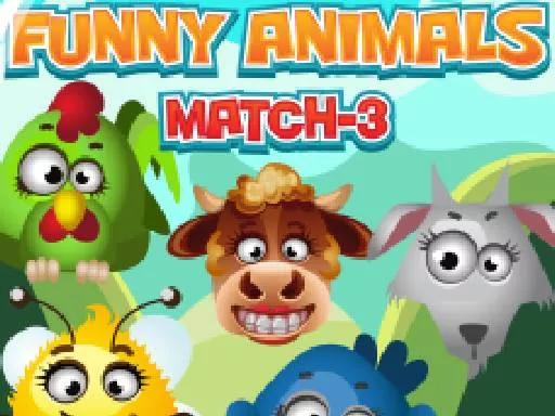Funny Animals Match 3 - game thumbnail image