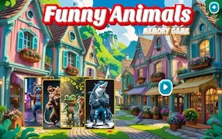 Funny Animals Memory Game - game thumbnail image
