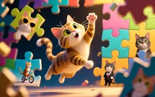 Funny Cats Puzzle - game thumbnail image