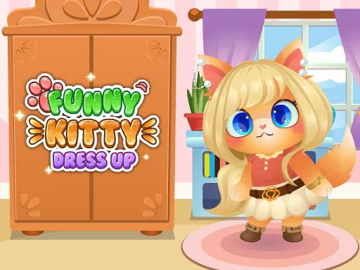 Funny Kitty Dressup - game thumbnail image