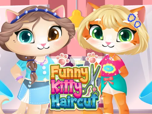 Funny Kitty Haircut - game thumbnail image