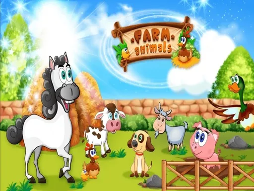 Funny Learning Farm Animals - game thumbnail image