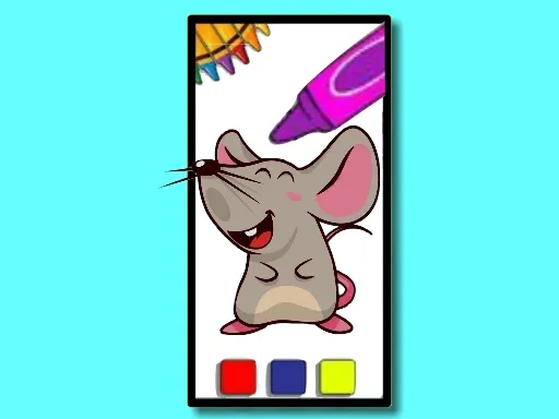 Funny Mouse Coloring Time game thumbnail image