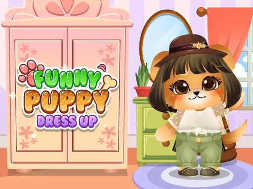 Funny Puppy Dressup - game thumbnail image