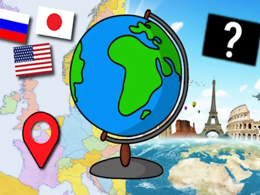 Geography Quiz countries flags capitals - game thumbnail image