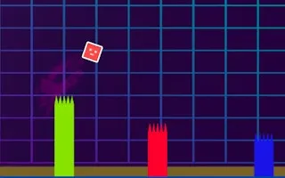 Geometry Dash Neon Rush - game thumbnail image