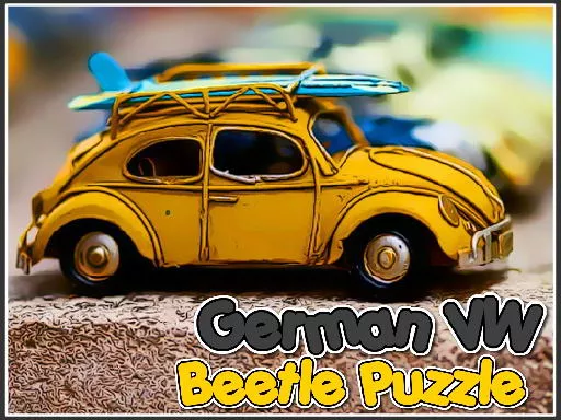 German VW Beetle Puzzle - game thumbnail image