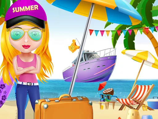 Girl Summer Vacation Beach Dress up - game thumbnail image