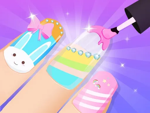 Girls Fun Nail Salon game thumbnail image