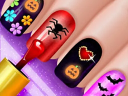 Glow Halloween Nails - Polish &amp; Color - game thumbnail image
