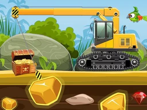 Gold Truck Crane - game thumbnail image