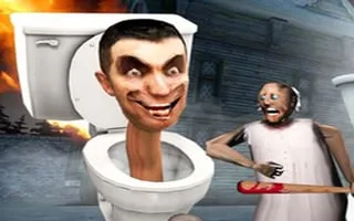 Granny Kill Skibidi Toilet Behind - game thumbnail image