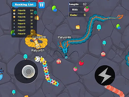 Greedy Snake Multiplayer Duel game thumbnail image