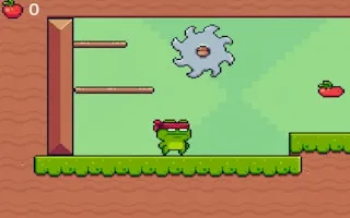 Green Ninja Collects Apples - game thumbnail image