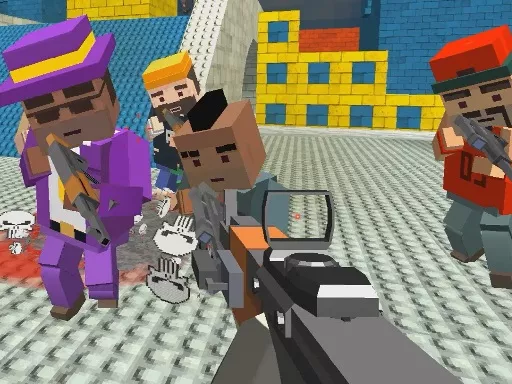GunGame shooting warfare: blocky combat - game thumbnail image