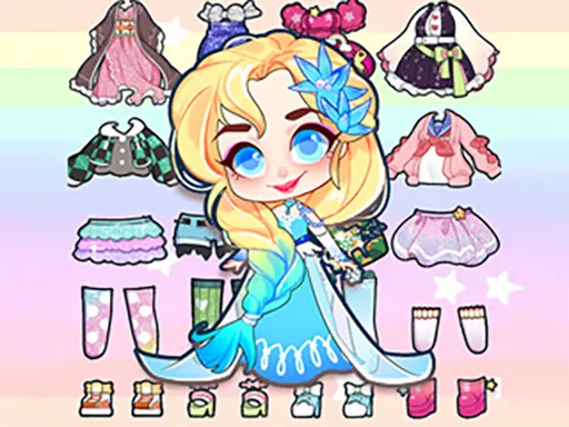 Hair Doll Dress Up World game thumbnail image