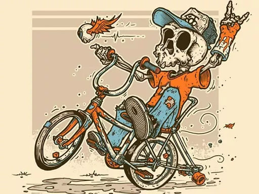 Halloween Bike Ride Jigsaw - game thumbnail image