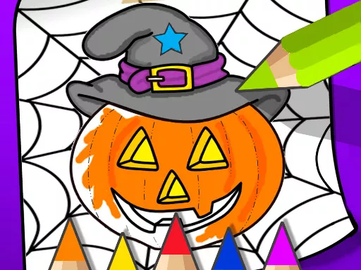 Halloween Coloring Book Game - game thumbnail image