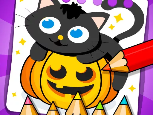 Halloween Coloring Games - game thumbnail image