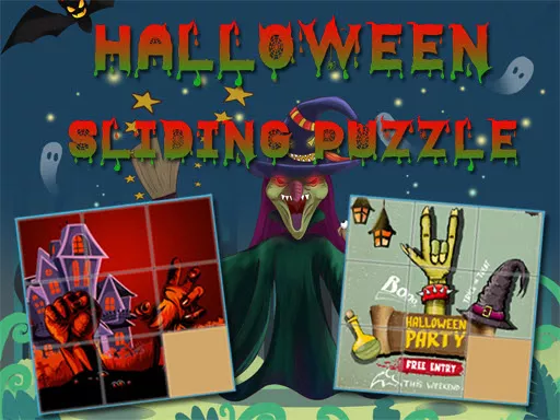Halloween Sliding Puzzle - game thumbnail image