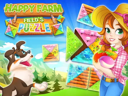 Happy Farm: fields puzzle - game thumbnail image
