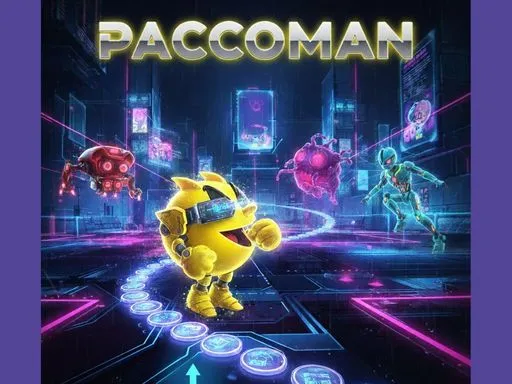 hard neon paccoman - game thumbnail image