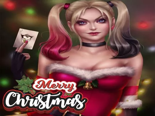 Harley Quinn Christmas Sweater Dress Up - game thumbnail image