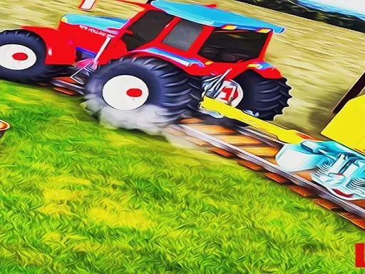 Heavy Duty Tractor Towing Train Games - game thumbnail image