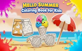 Hello Summer Coloring Book for Kids - game thumbnail image